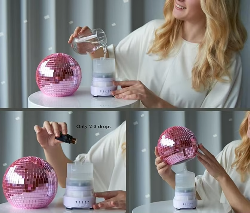 Rotating Disco Ball Diffusers
